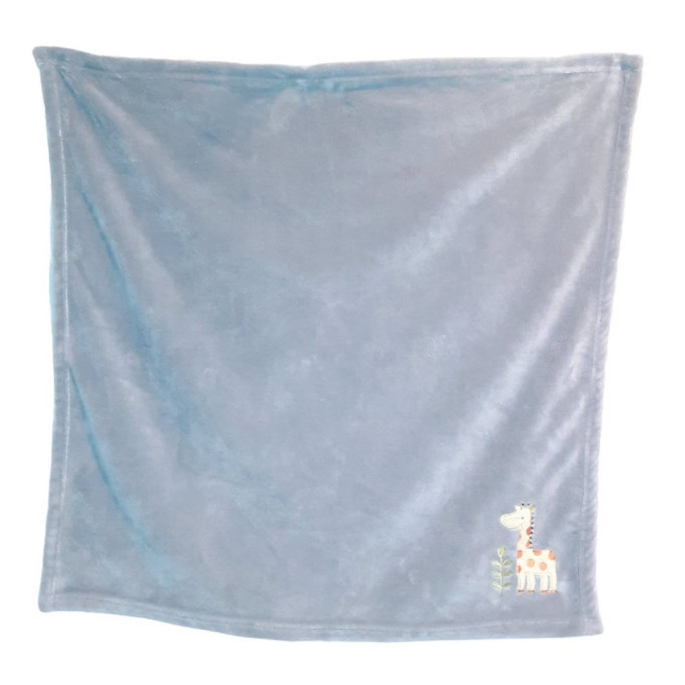 2014 Circo Target Yellow Giraffe Green Leaves Gray Baby Blanket 30" X 29"